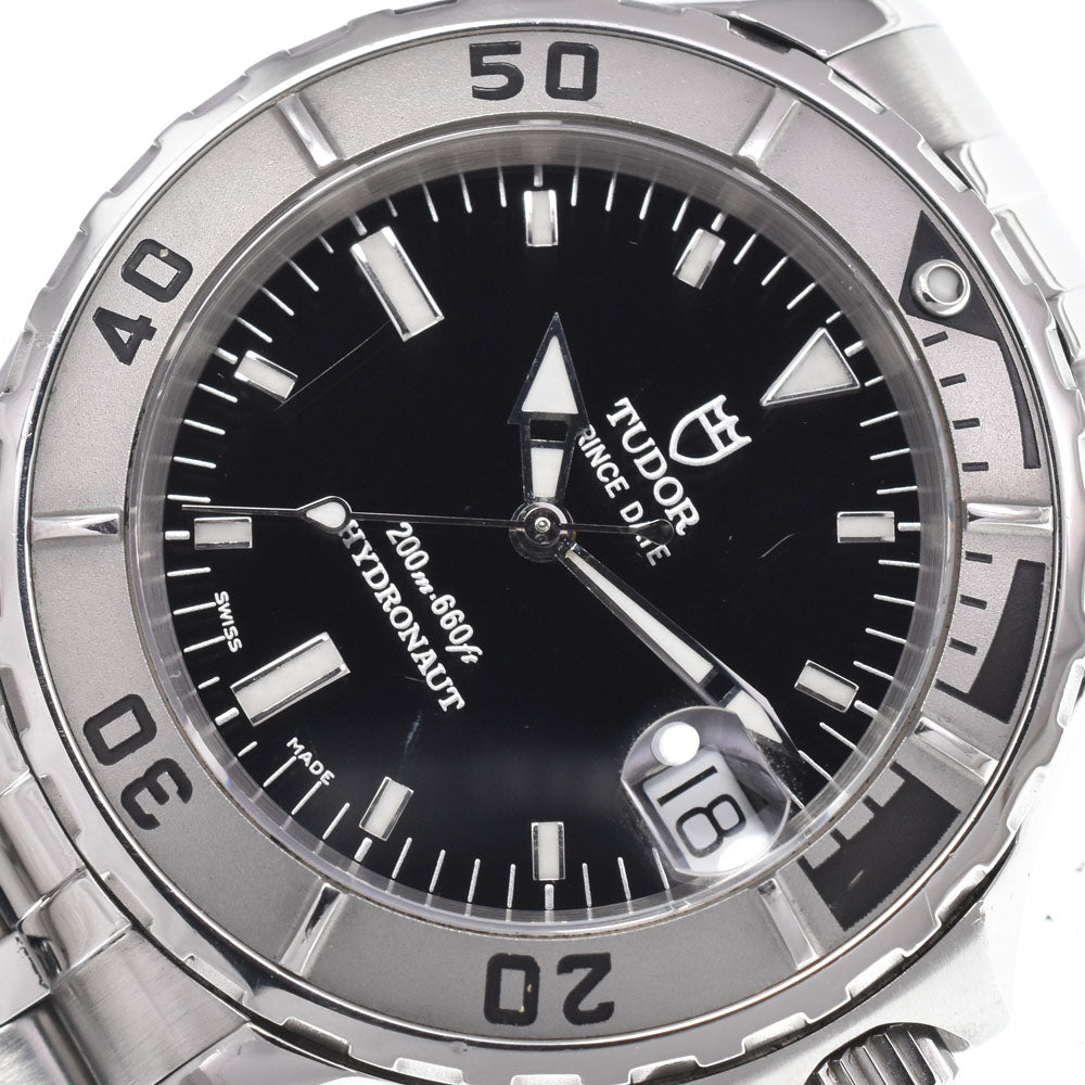 with paper TUDOR Prince Date Hydronaut 85190 Date black Dial Automatic Men's
 Watch K#150408