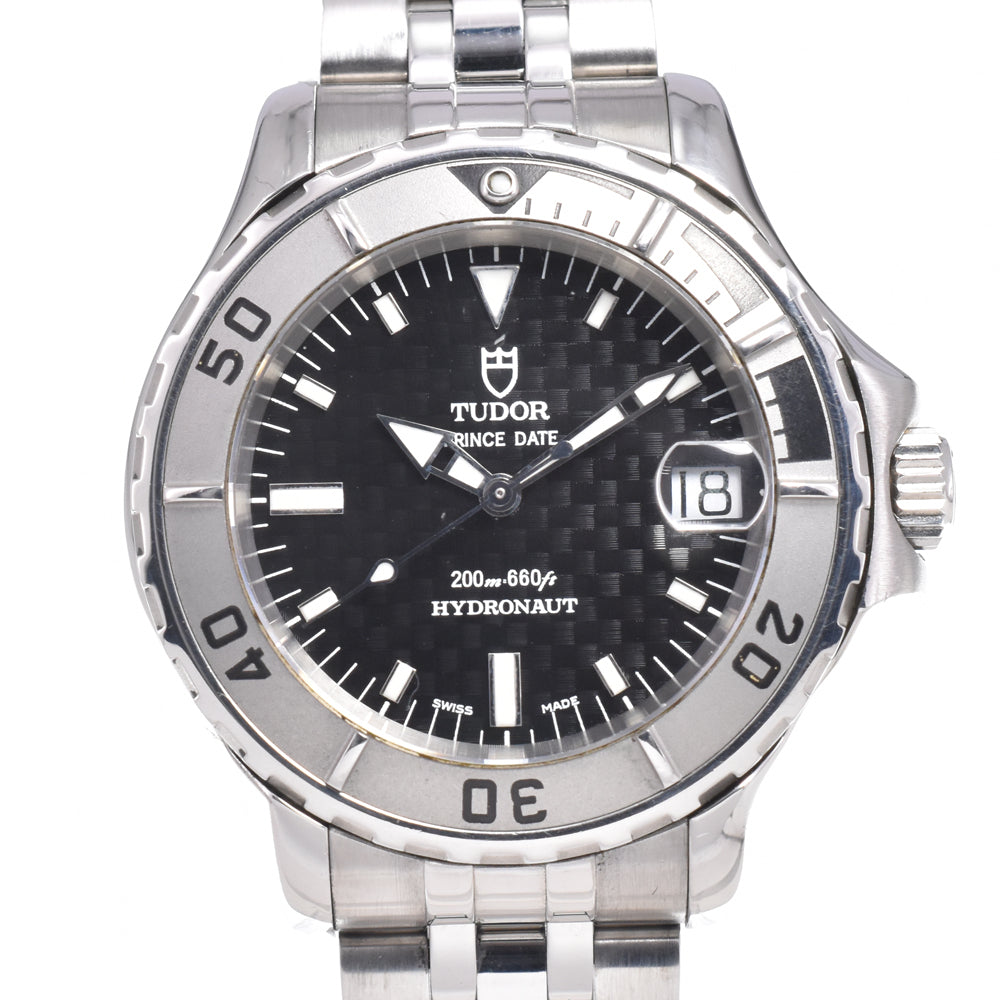 with paper TUDOR Prince Date Hydronaut 85190 Date black Dial Automatic Men's
 Watch L#150409