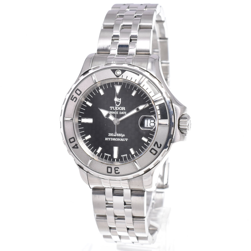 with paper TUDOR Prince Date Hydronaut 85190 Date black Dial Automatic Men's
 Watch L#150409
