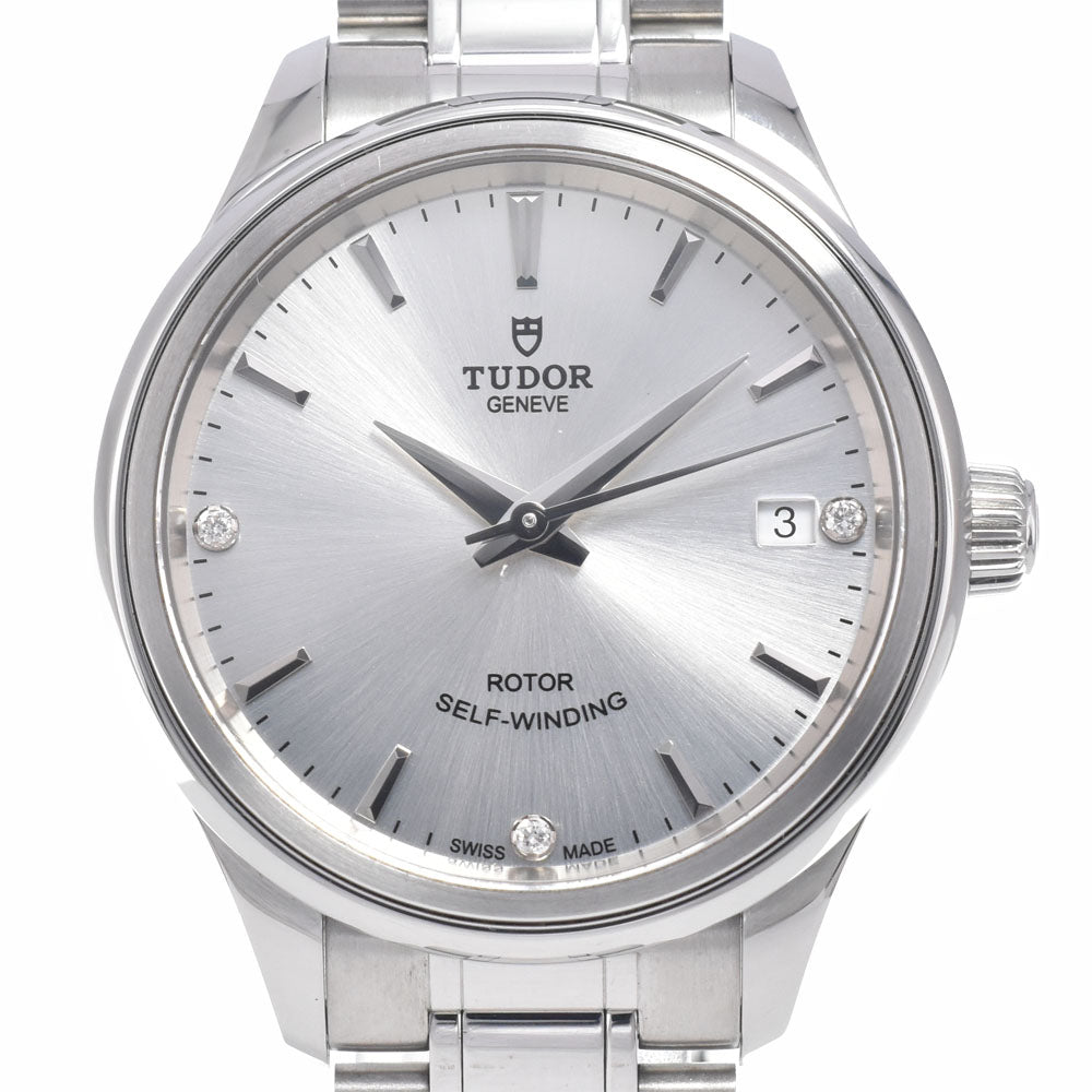 with paper TUDOR style 12300 3P Diamond Date Silver Dial Automatic Unisex
 Watch K#150411