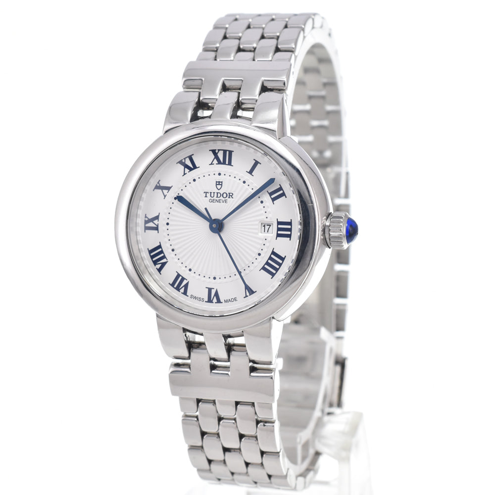 with paper TUDOR Claire de Rose 35500 Date Silver Dial Automatic Ladies
 Watch I#150414