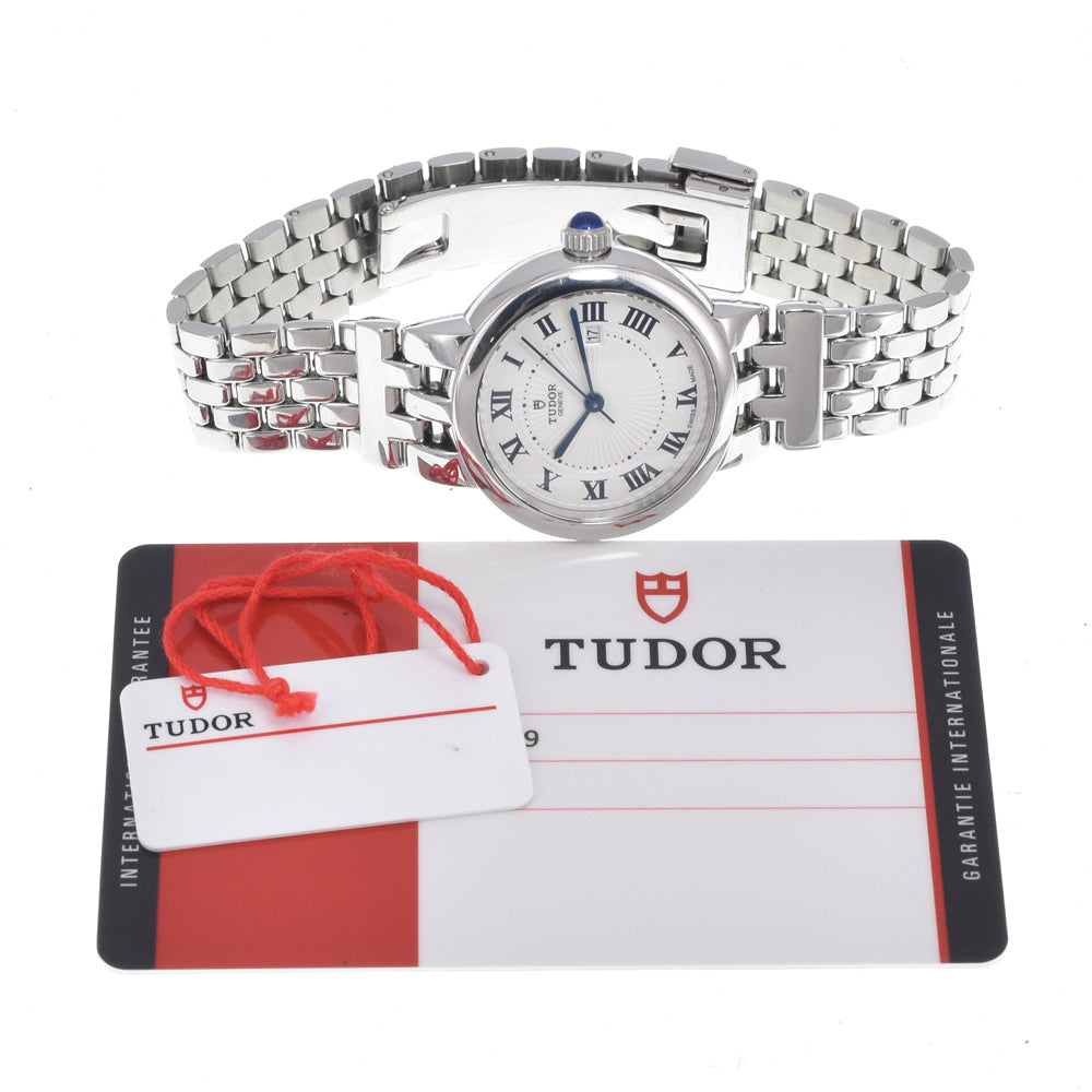 with paper TUDOR Claire de Rose 35500 Date Silver Dial Automatic Ladies
 Watch I#150414