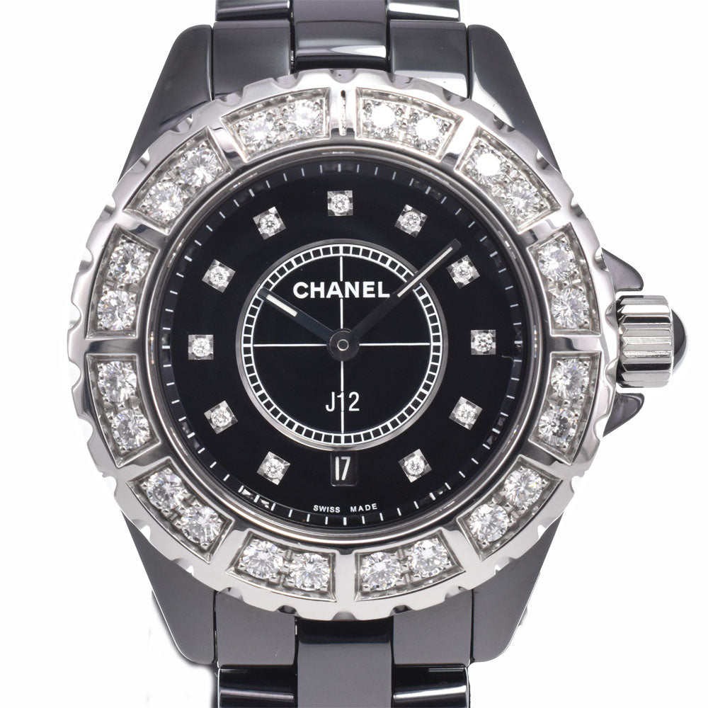 CHANEL J12 H2427 11P diamond black Dial Quartz Ladies
 Watch J#150416