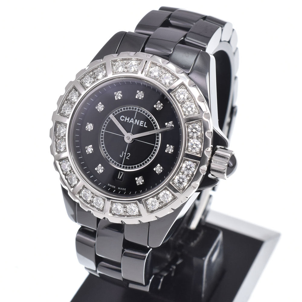 CHANEL J12 H2427 11P diamond black Dial Quartz Ladies
 Watch J#150416