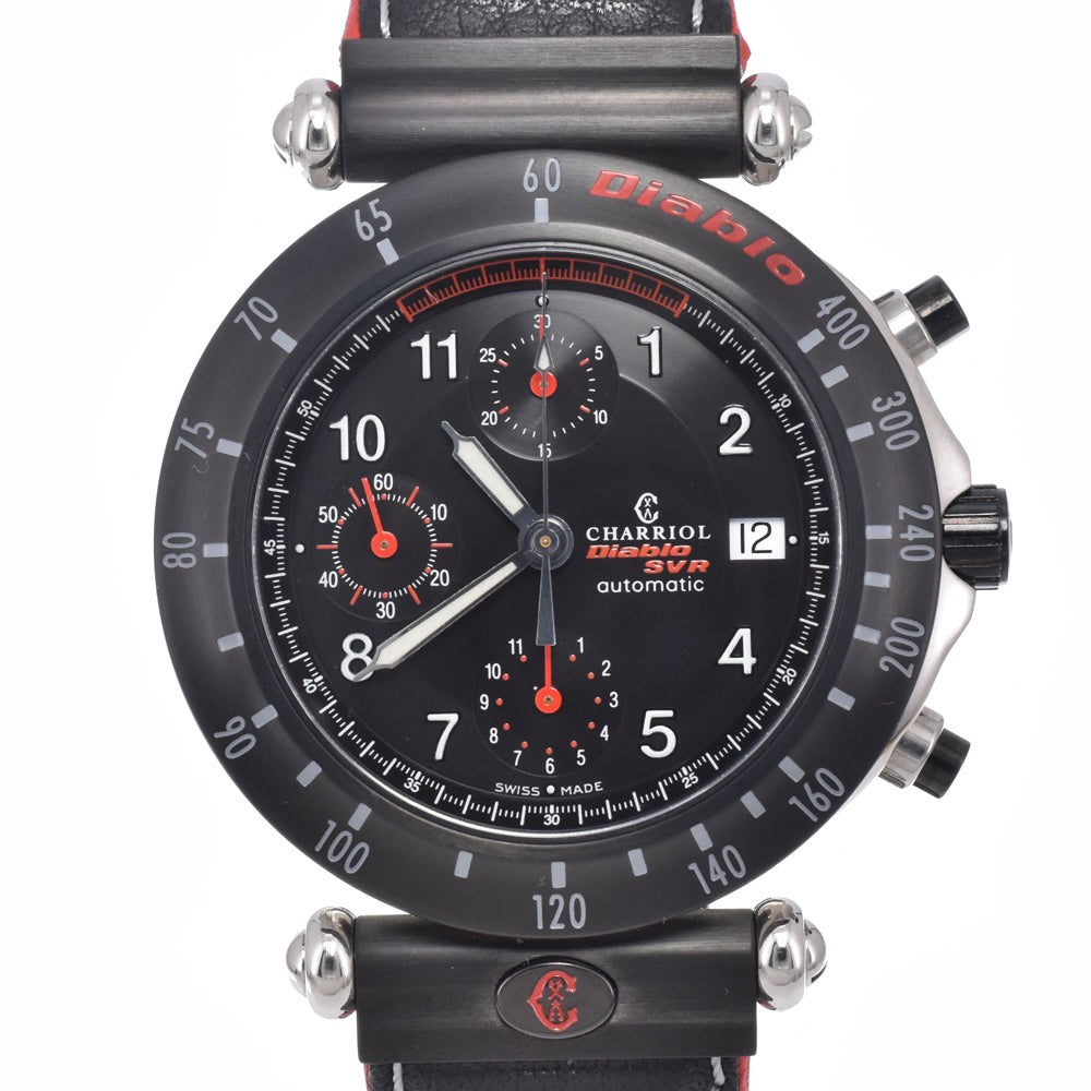 with paper PHILIPPE CHARRIOL Diablo SVR 060D.98.755 black Dial Automatic Men's
 Watch J#150427
