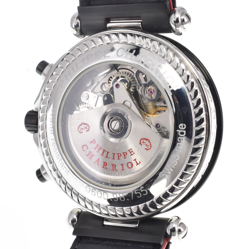 with paper PHILIPPE CHARRIOL Diablo SVR 060D.98.755 black Dial Automatic Men's
 Watch J#150427