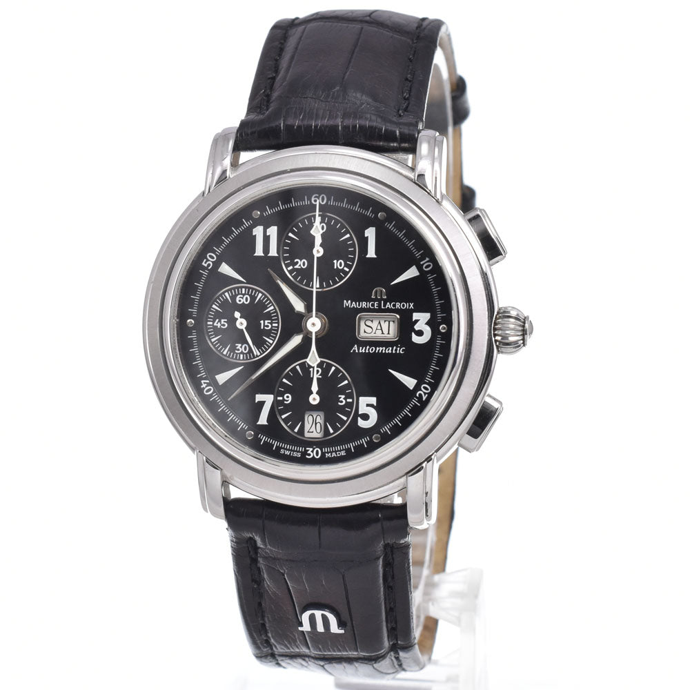 with paper MAURICE LACROIX 67839-1123 black Dial Automatic Men's
 Watch J#150428