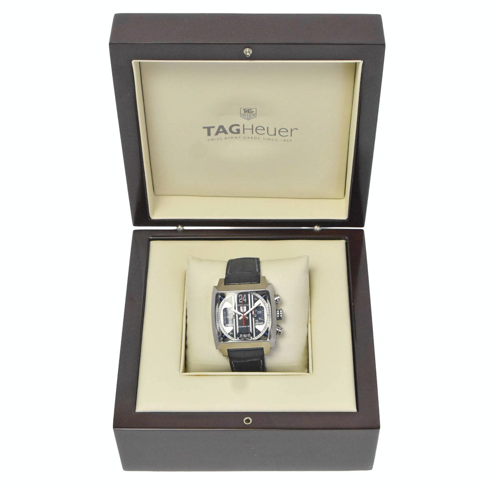 TAG HEUER Monaco 24 CAL5111.FC6299 Chronograph Date Caliber 36 Silver / Blue Dial Automatic Men's
 Watch I#150430