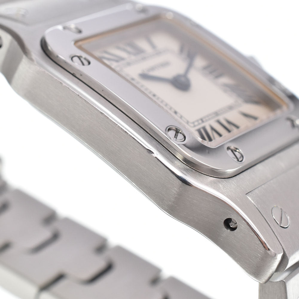 CARTIER Santosgalbe SM W20056D6 Silver Dial Quartz Ladies
 Watch J#150433
