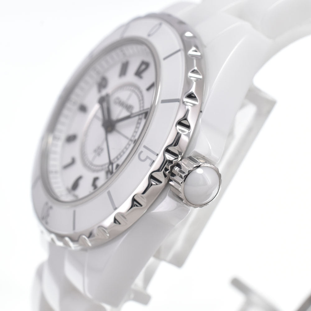 CHANEL J12 H0968 Date white ceramic white Dial Quartz Ladies
 Watch J#150437