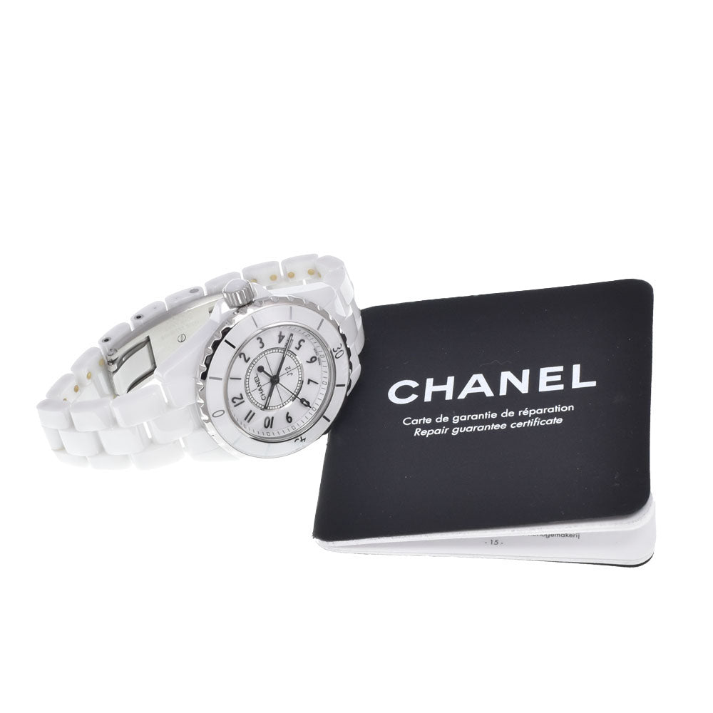 CHANEL J12 H0968 Date white ceramic white Dial Quartz Ladies
 Watch J#150437