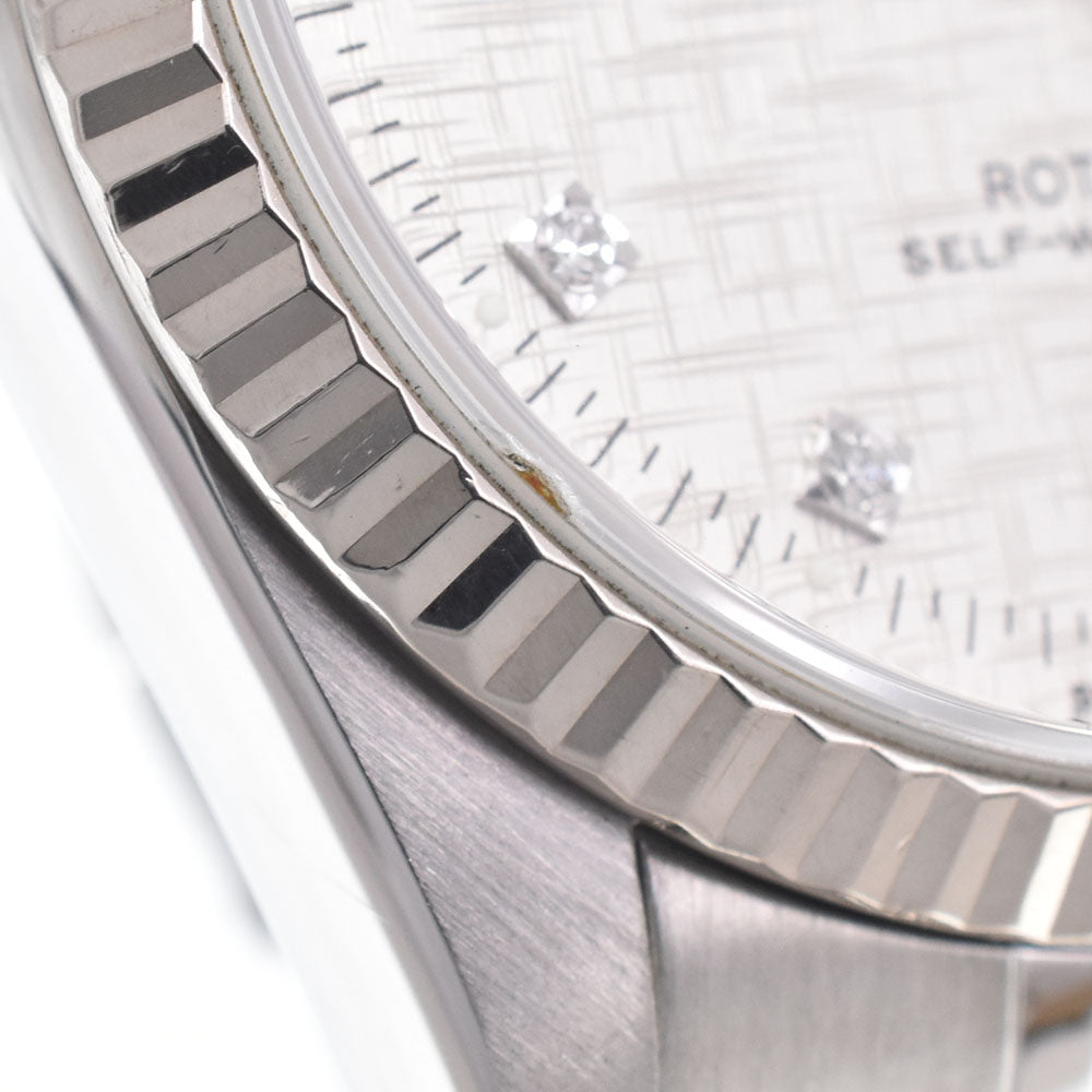 TUDOR Prince 76214 WG bezel 10P diamonds Silver Dial Automatic Men's
 Watch L#150440