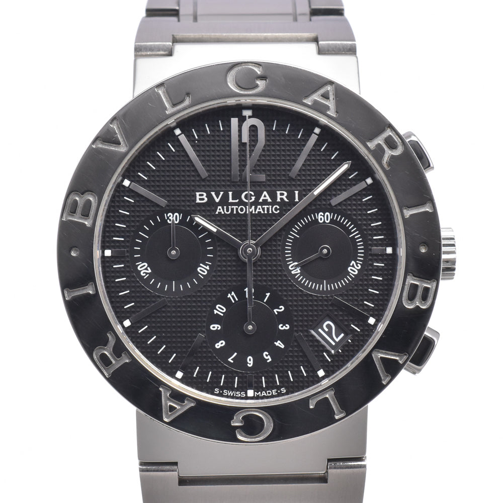 BVLGARI Bvlgari Bvlgari BB38SSCH Chronograph black Dial Automatic Men's
 Watch L#150445
