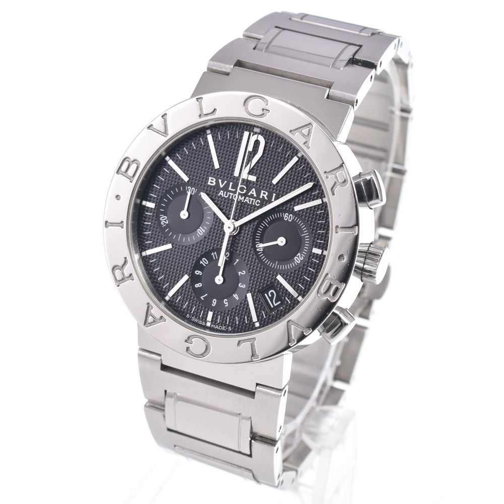 BVLGARI Bvlgari Bvlgari BB38SSCH Chronograph black Dial Automatic Men's
 Watch L#150445