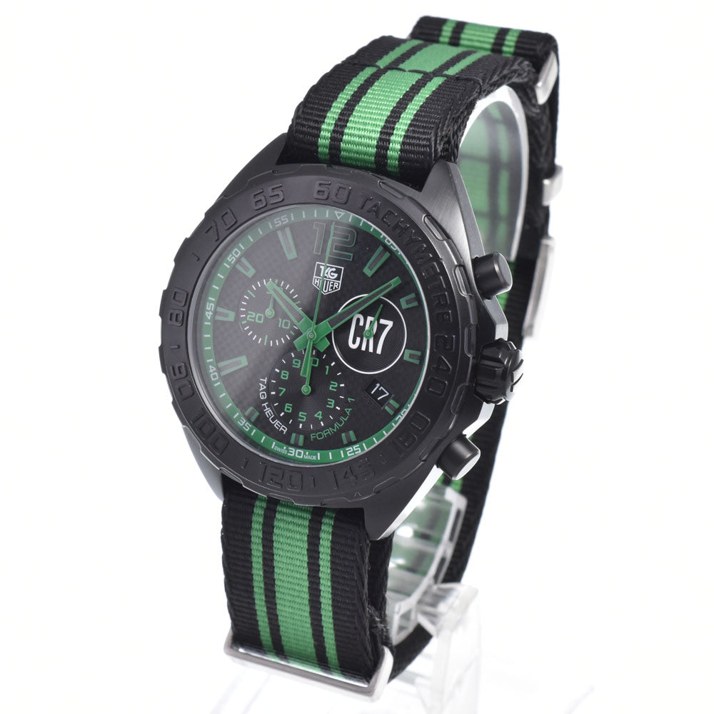 TAG HEUER Formula 1 CAZ1113.FC8189 Cristiano Ronaldo (CR7) Black / green Dial Quartz Men's
 Watch J#150447