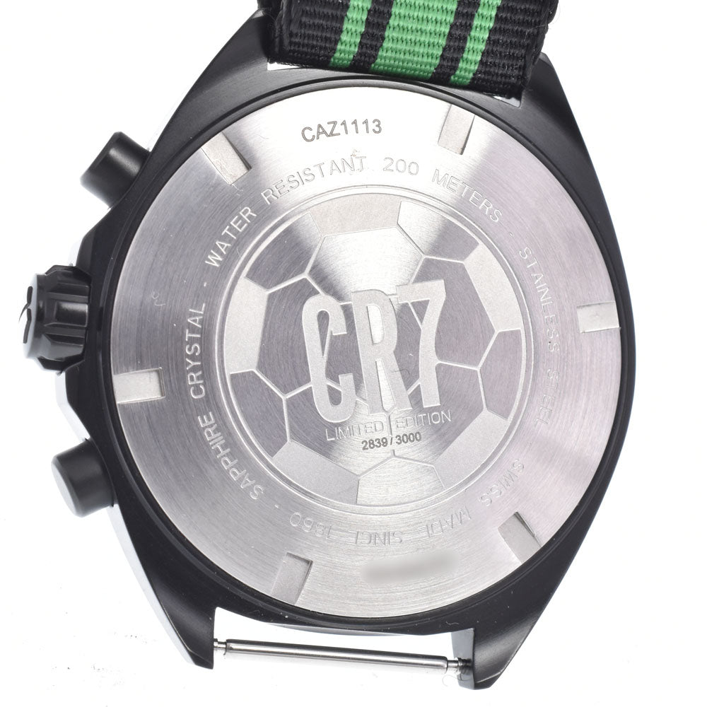 TAG HEUER Formula 1 CAZ1113.FC8189 Cristiano Ronaldo (CR7) Black / green Dial Quartz Men's
 Watch J#150447
