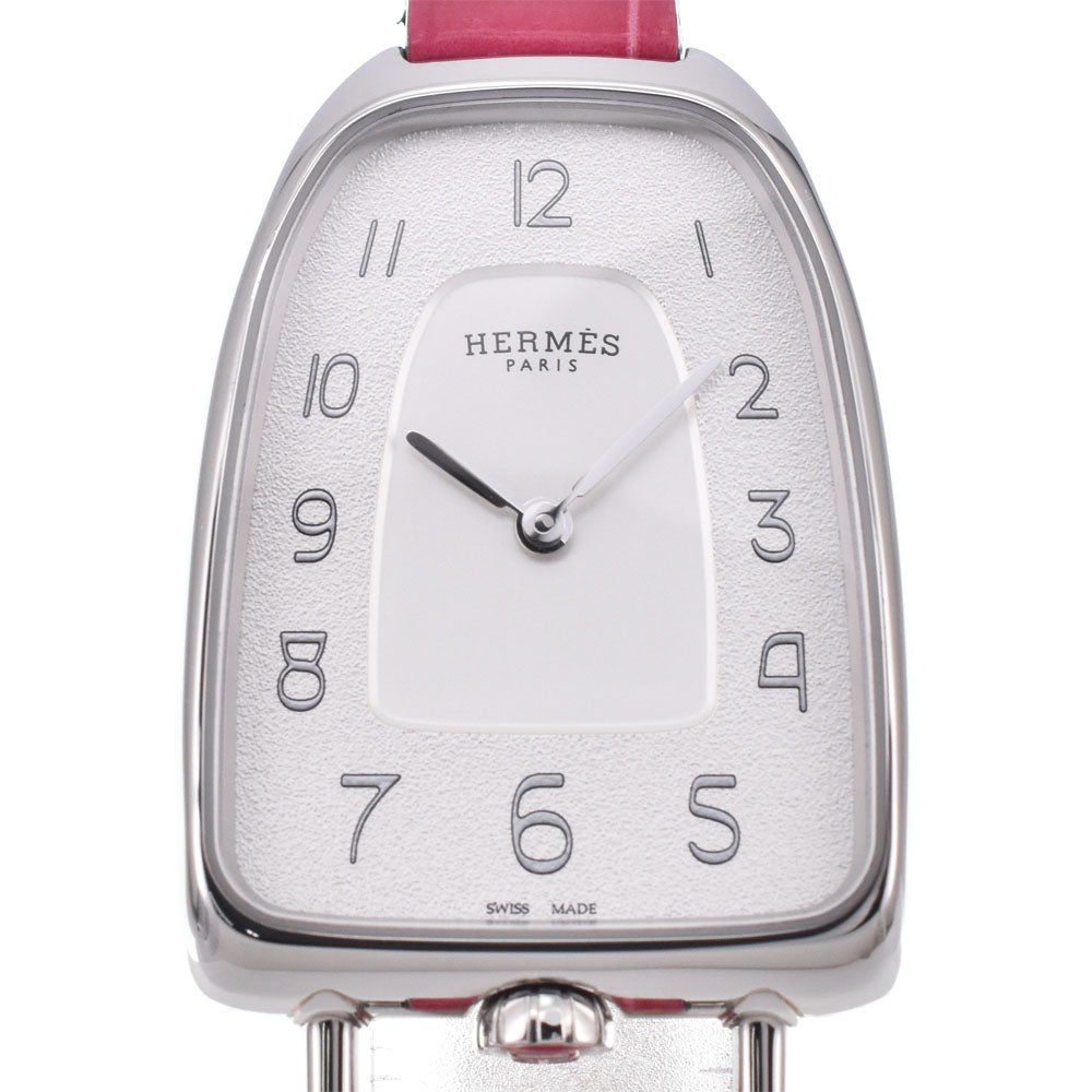 with paper HERMES Gallop de Hermes GA1.210 Silver Dial Quartz Ladies
 Watch J#150449