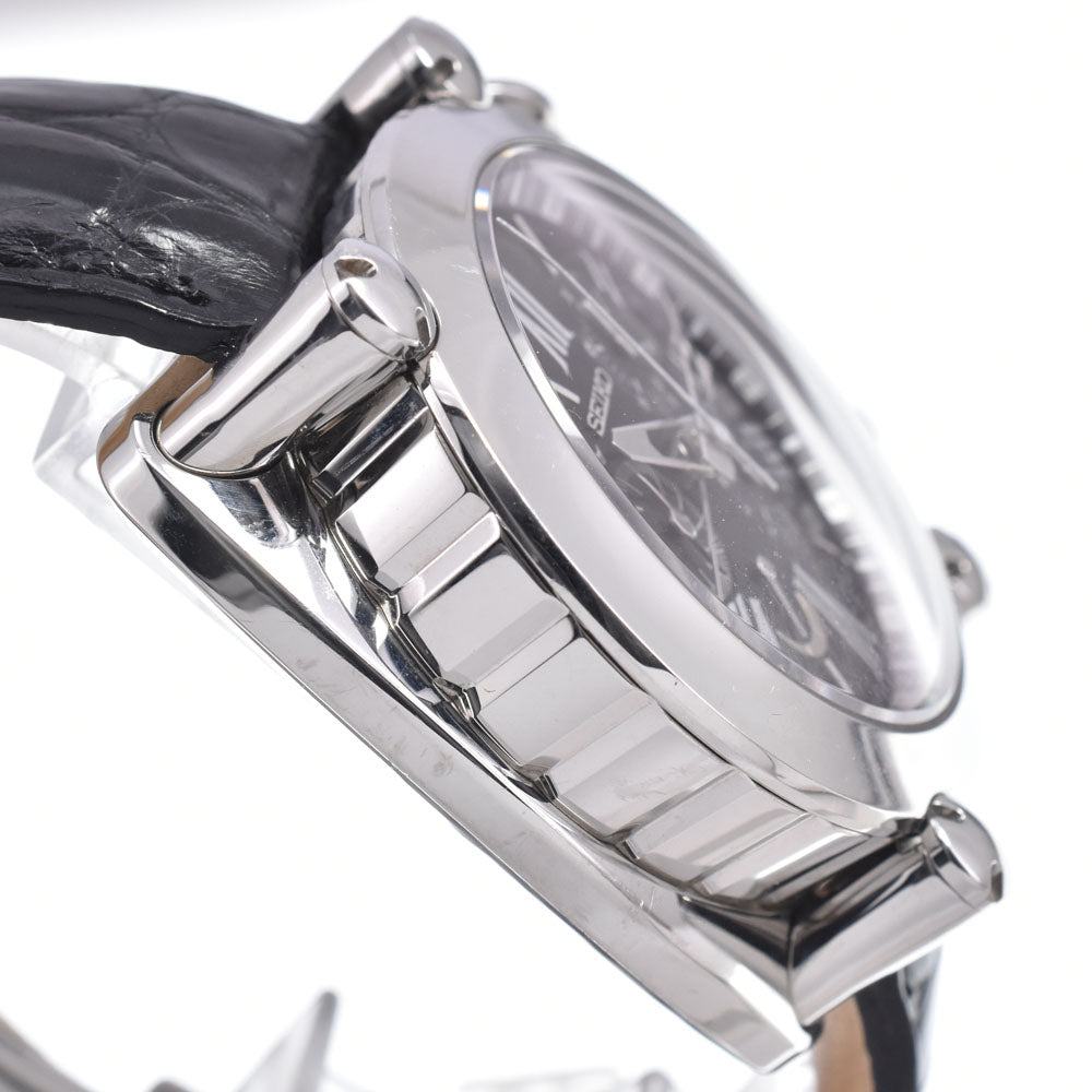 SEIKO Galante 5R86-0AB0 SBLA049 Chronograph black Dial Spring drive Men's
 Watch J#150453