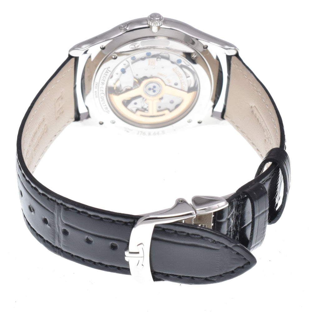 with paper JAEGER-LECOULTRE master ultra slim moon 176.8.64.S/Q1368470 black Dial Automatic Men's
 Watch J#150458