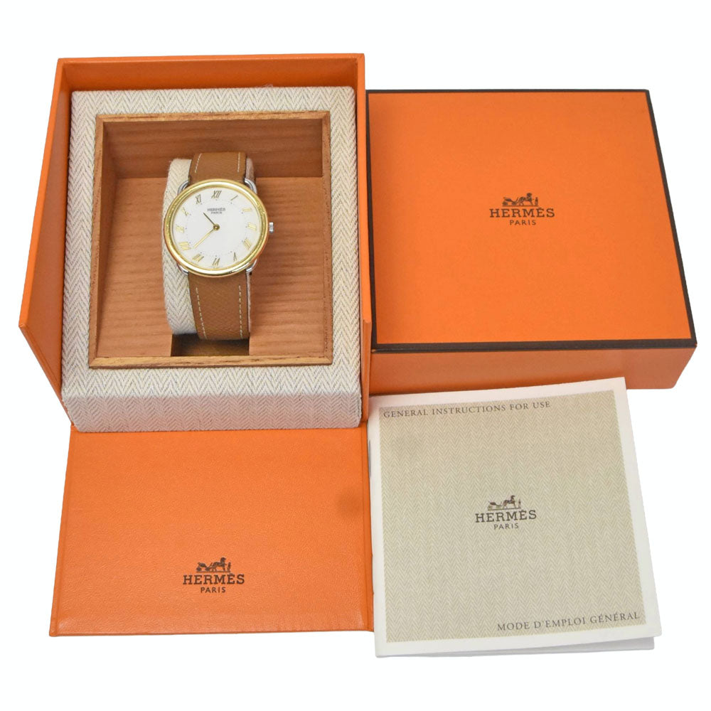 HERMES Arceau white Dial Quartz Unisex
 Watch J#150462