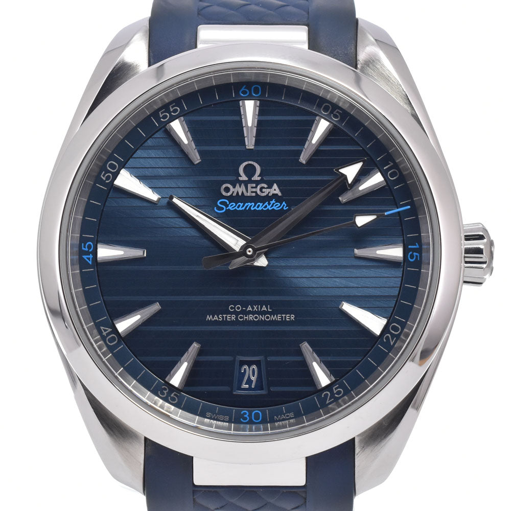 with paper OMEGA Seamaster Aqua Terra Coaxial 220.12.41.21.03.001 blue Dial Automatic Men's
 Watch J#150463