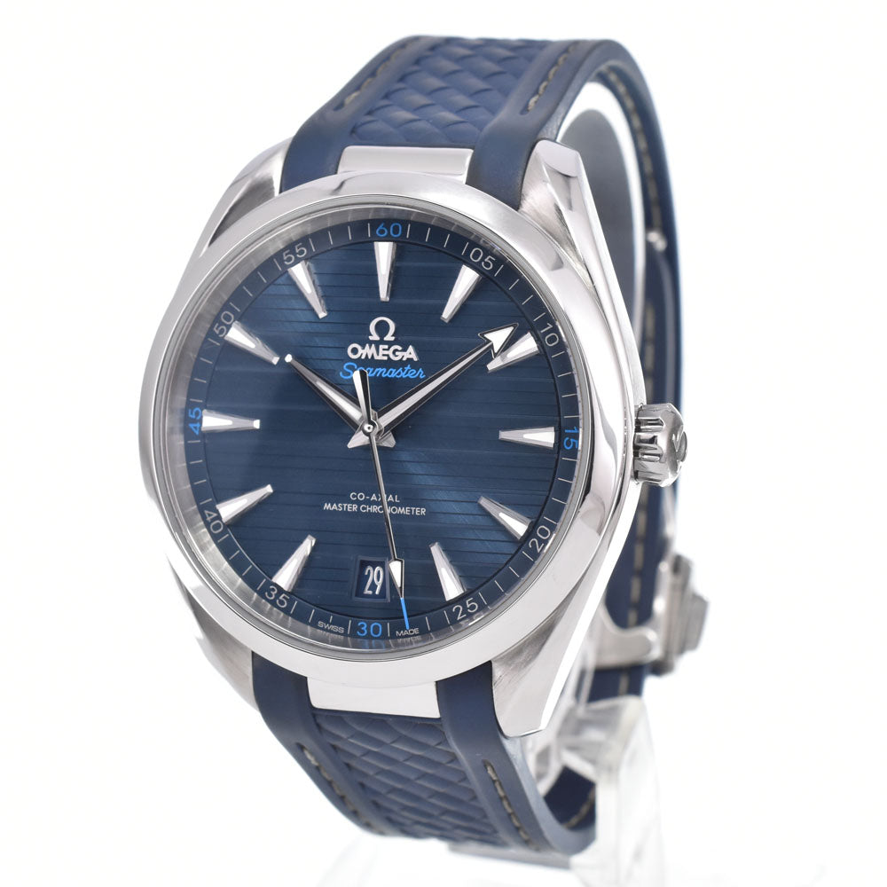 with paper OMEGA Seamaster Aqua Terra Coaxial 220.12.41.21.03.001 blue Dial Automatic Men's
 Watch J#150463