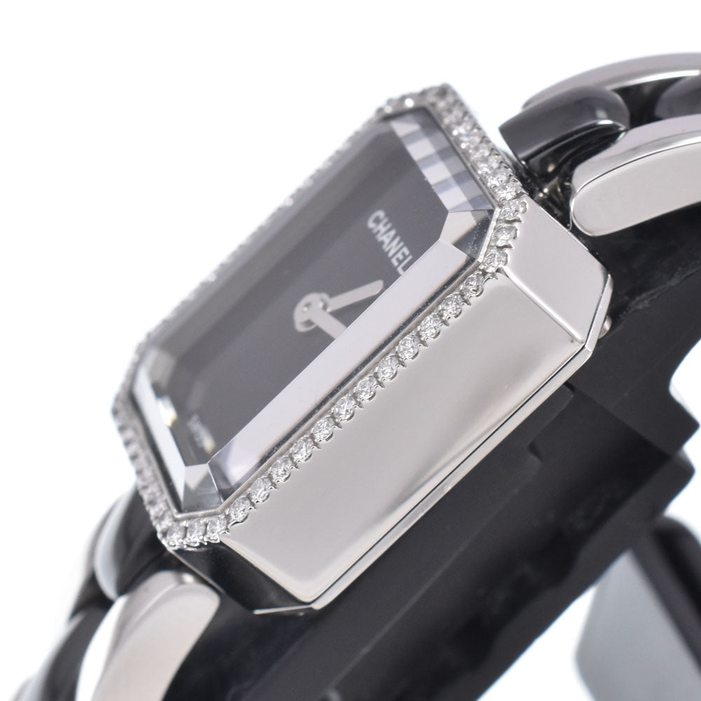 CHANEL Premiere M H2163 Diamond Bezel black Dial Quartz Ladies
 Watch J#150464