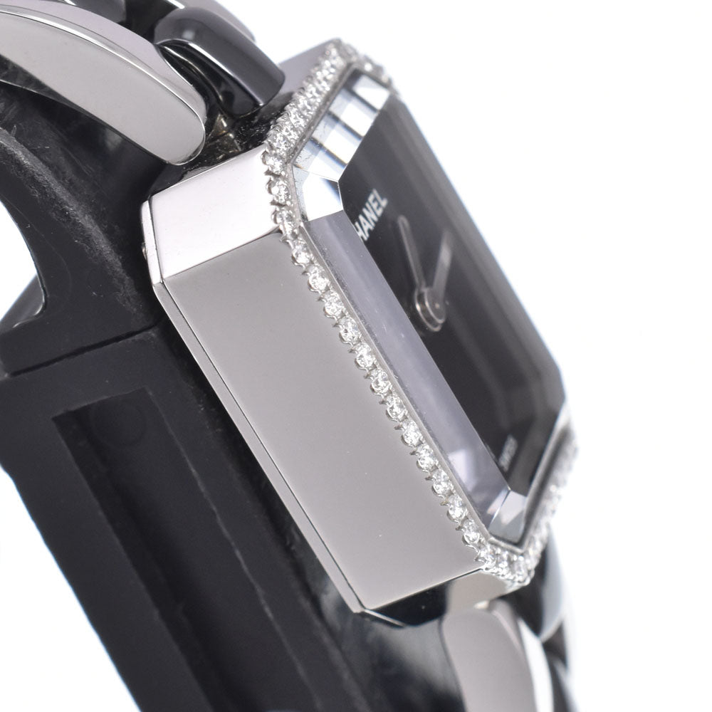 CHANEL Premiere M H2163 Diamond Bezel black Dial Quartz Ladies
 Watch J#150464