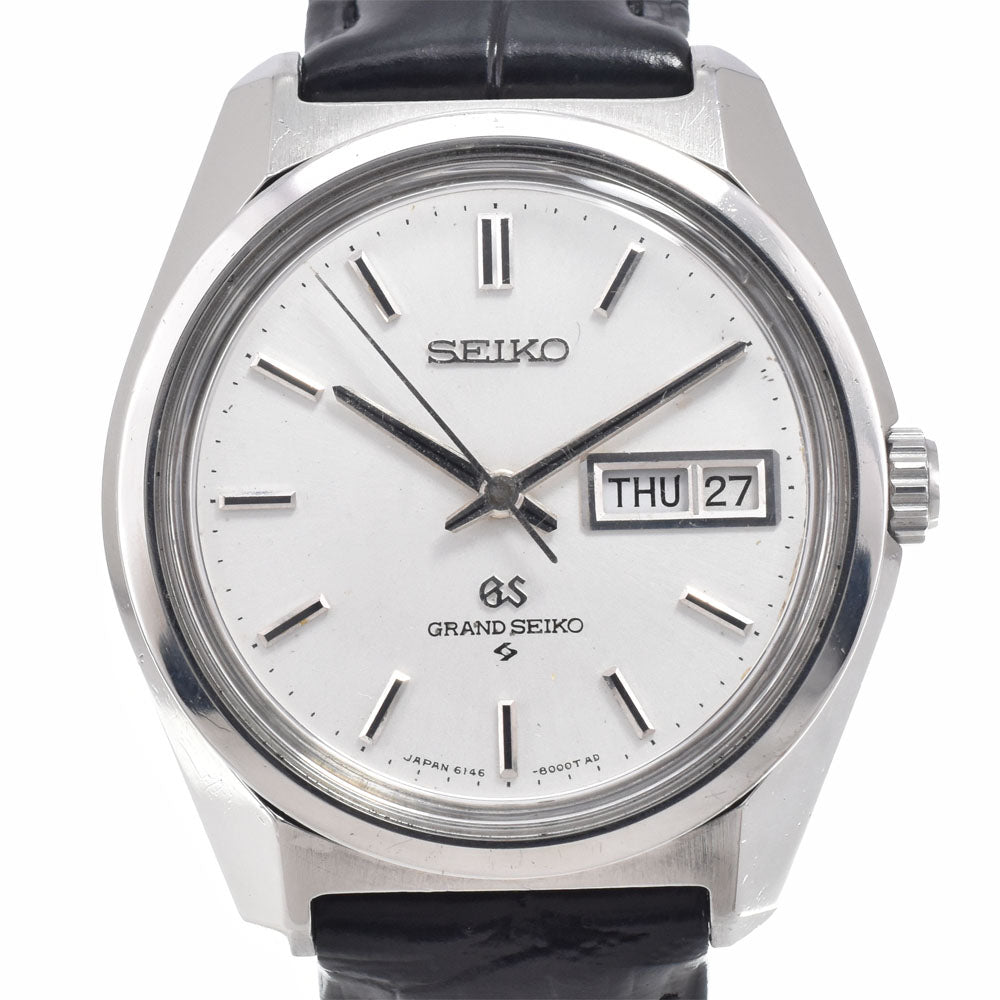 SEIKO Grand Seiko 6146-8000 vintage Day-Date High Beat 36000 Silver Dial Automatic Men's
 Watch K#150467