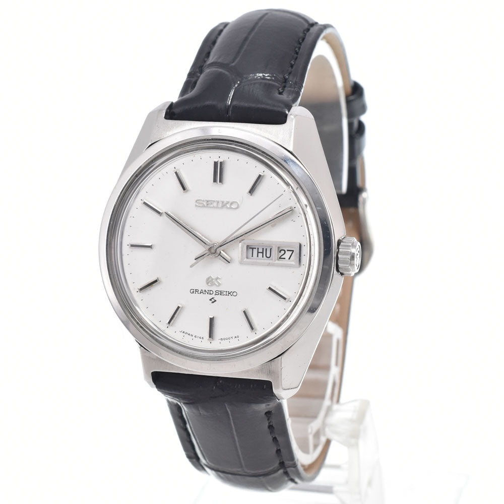 SEIKO Grand Seiko 6146-8000 vintage Day-Date High Beat 36000 Silver Dial Automatic Men's
 Watch K#150467