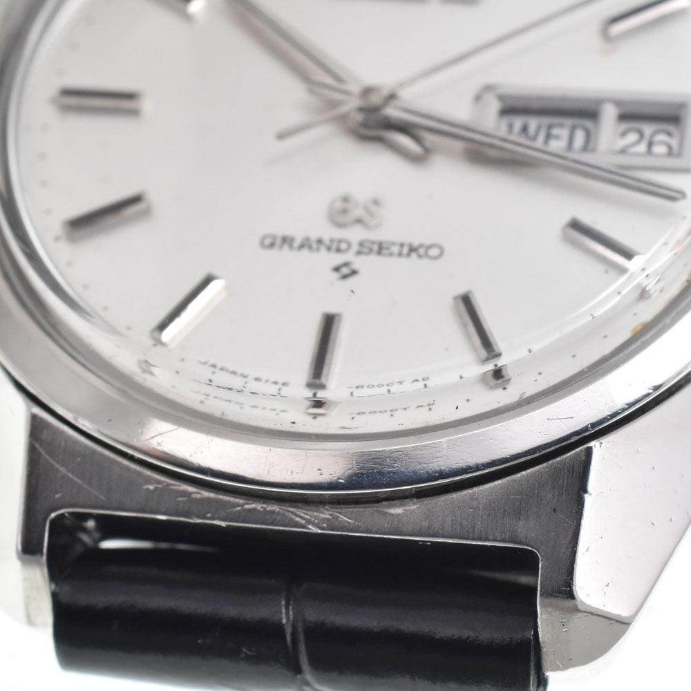 SEIKO Grand Seiko 6146-8000 vintage Day-Date High Beat 36000 Silver Dial Automatic Men's
 Watch K#150467
