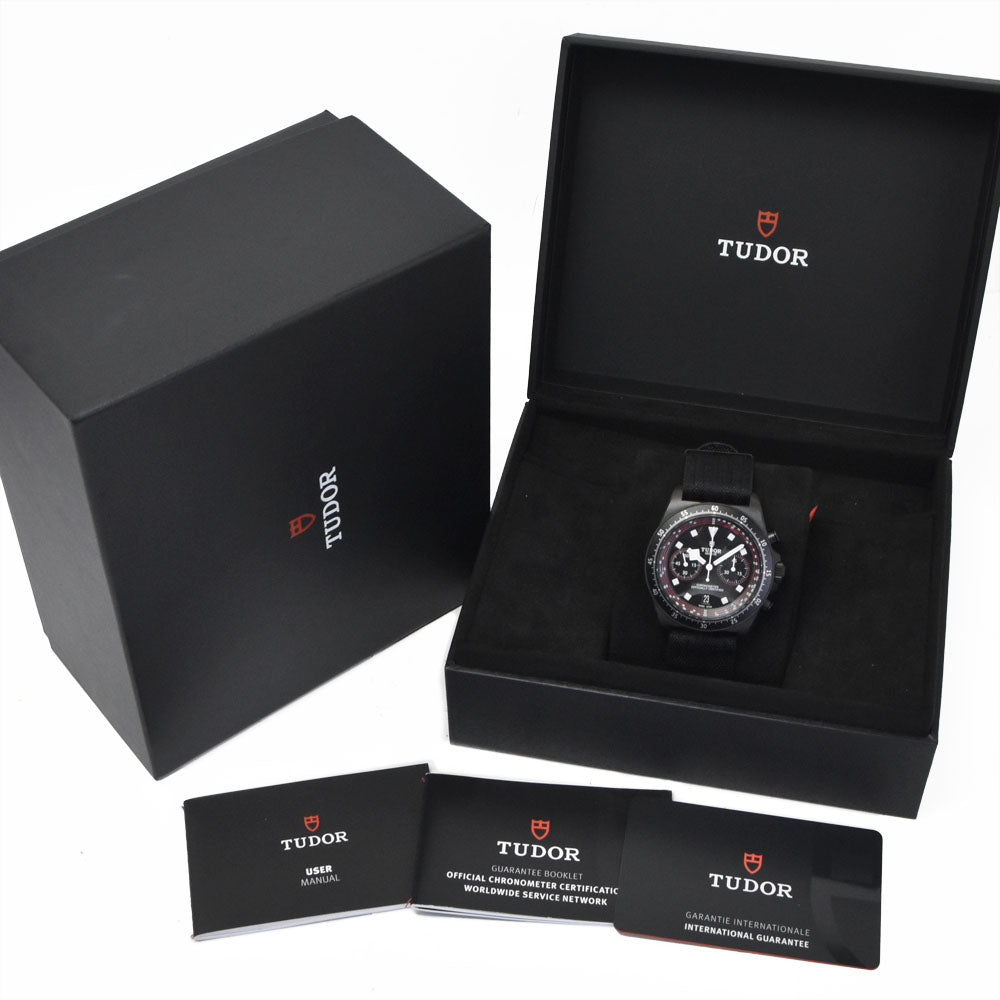 with paper TUDOR Pelagos FXD 25827K Chronograph black Dial Automatic Men's
 Watch J#150471