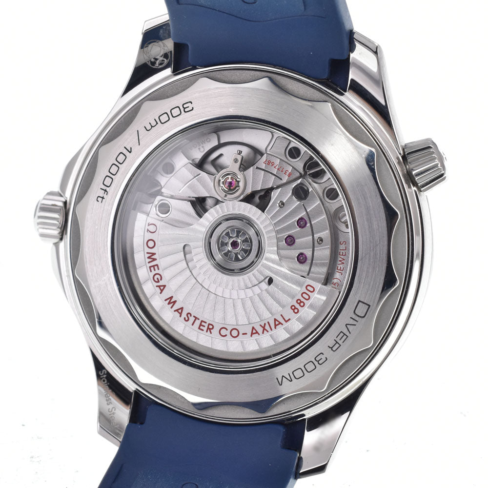 with paper OMEGA Seamaster Diver 300M 210.32.42.20.03.001 Co-Axial Master Chronometer blue Dial Automatic Men's
 Watch J#150473