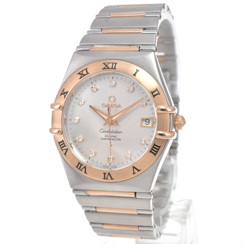 with paper OMEGA Constellation 111.20.36.20.52.001 11P Diamond Silver Dial Automatic Men's
 Watch K#150478