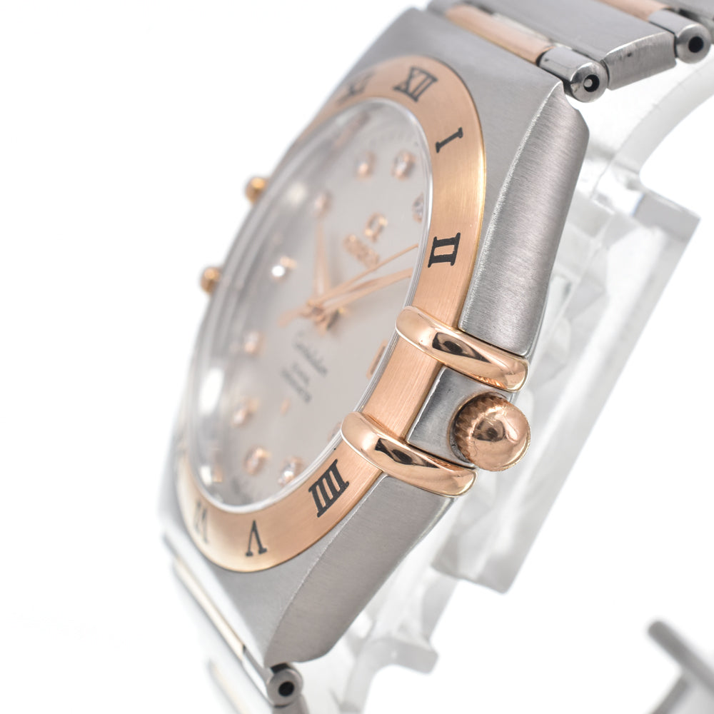 with paper OMEGA Constellation 111.20.36.20.52.001 11P Diamond Silver Dial Automatic Men's
 Watch K#150478