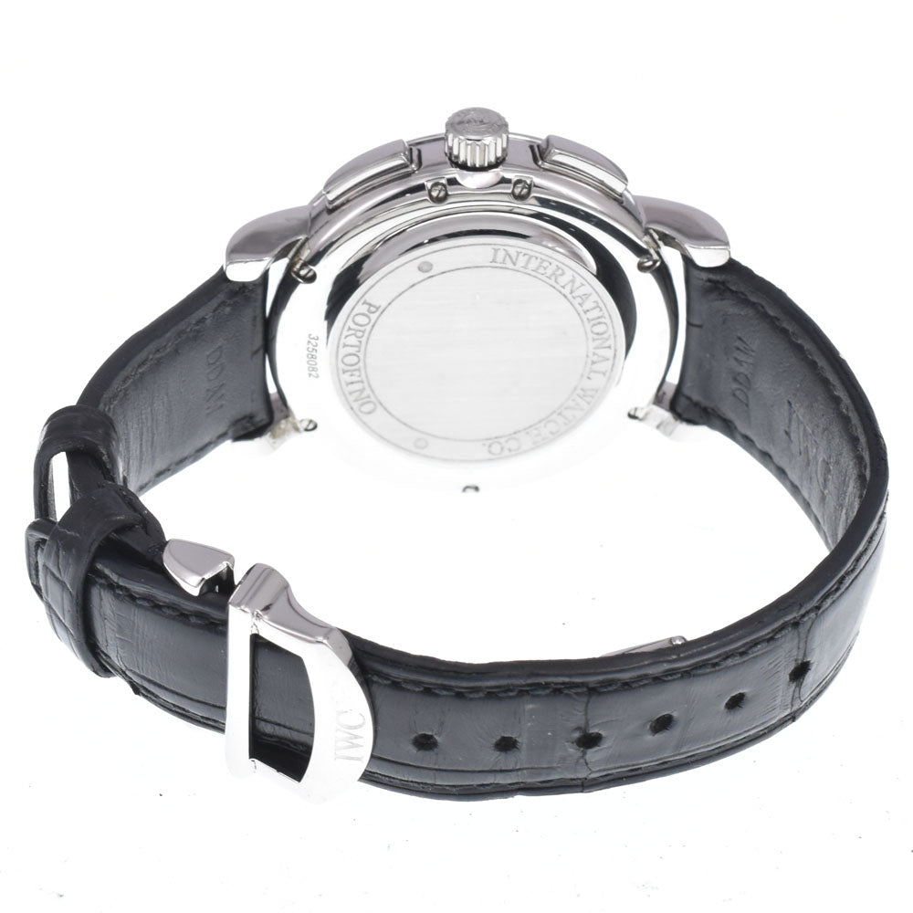 with paper IWC SCHAFFHAUSEN Portofino IW378303 Chronograph day date black Dial Automatic Men's
 Watch K#150480