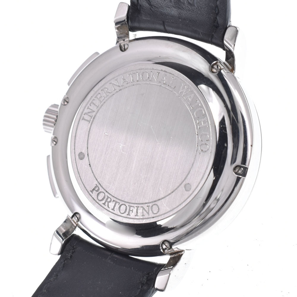 with paper IWC SCHAFFHAUSEN Portofino IW378303 Chronograph day date black Dial Automatic Men's
 Watch K#150480