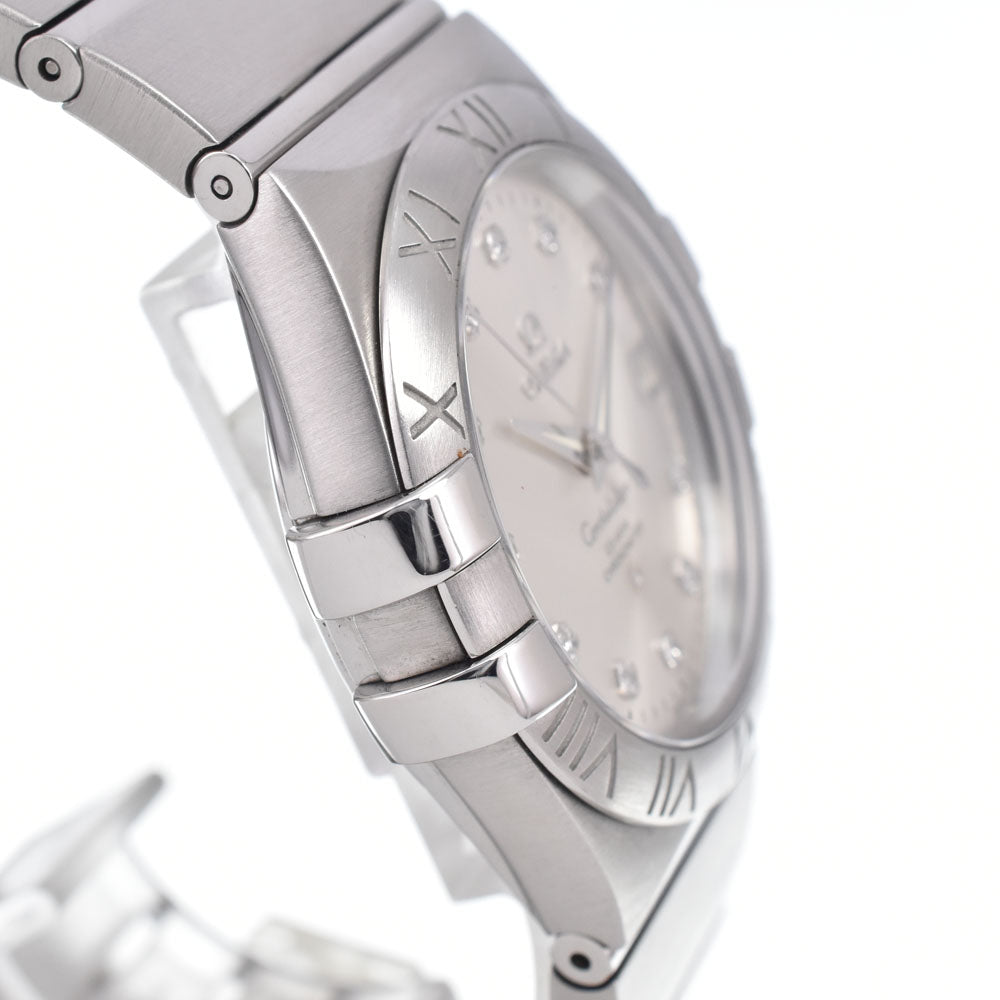 with paper OMEGA Constellation Coaxial 123.10.35.20.52.001 11P Diamond Silver Dial Automatic Men's
 Watch J#150487