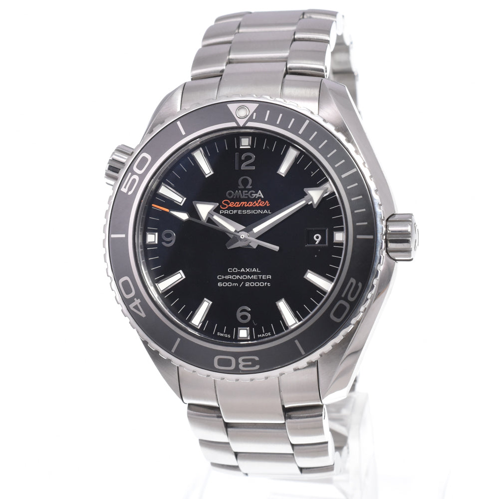 with paper OMEGA Seamaster Planet Ocean 232.30.46.21.01.001 black Dial Automatic Men's
 Watch J#150488