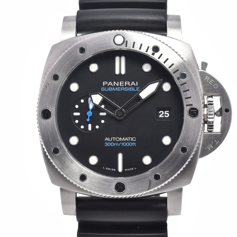 with paper PANERAI Submersible PAM01229 black Dial Automatic Men's
 Watch J#150491
