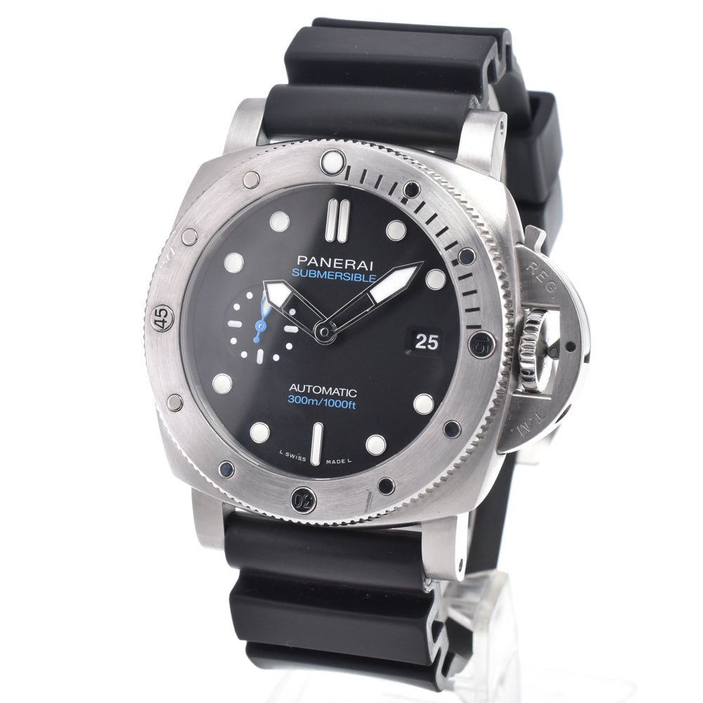 with paper PANERAI Submersible PAM01229 black Dial Automatic Men's
 Watch J#150491