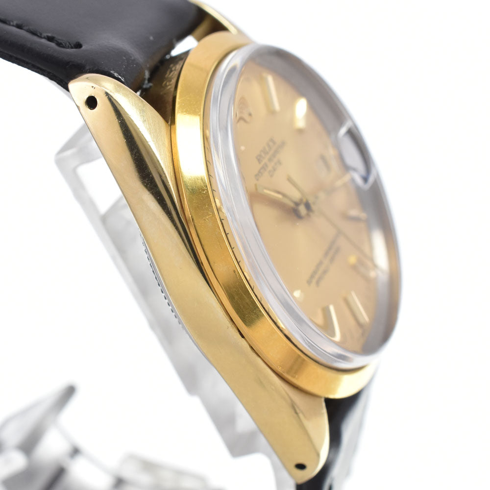 ROLEX Oyster perpetual date 15505 vintage Cal.3035 gold Dial Automatic Men's
 Watch I#150494