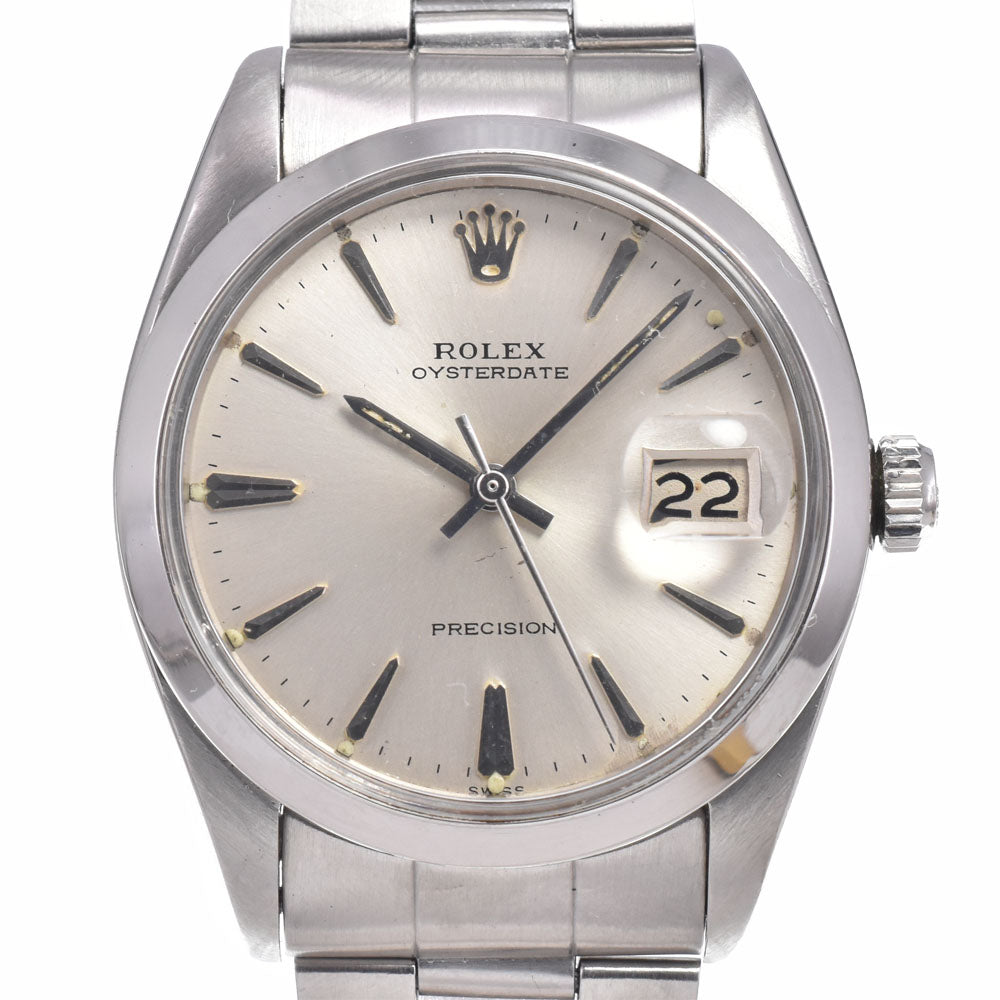 ROLEX Oyster Date Precision 6694 vintage Cal.1210 Silver Dial Hand Winding Men's
 Watch I#150499