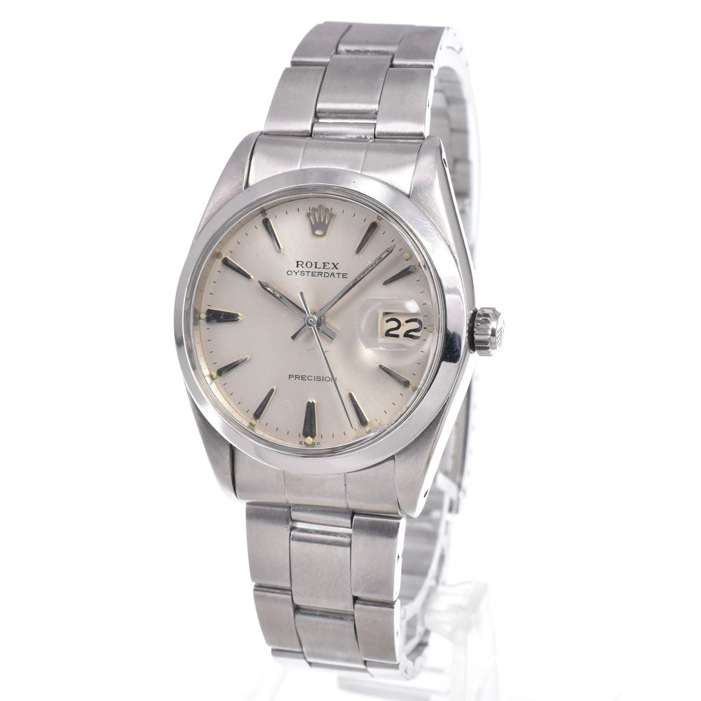 ROLEX Oyster Date Precision 6694 vintage Cal.1210 Silver Dial Hand Winding Men's
 Watch I#150499