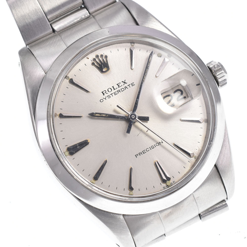 ROLEX Oyster Date Precision 6694 vintage Cal.1210 Silver Dial Hand Winding Men's
 Watch I#150499