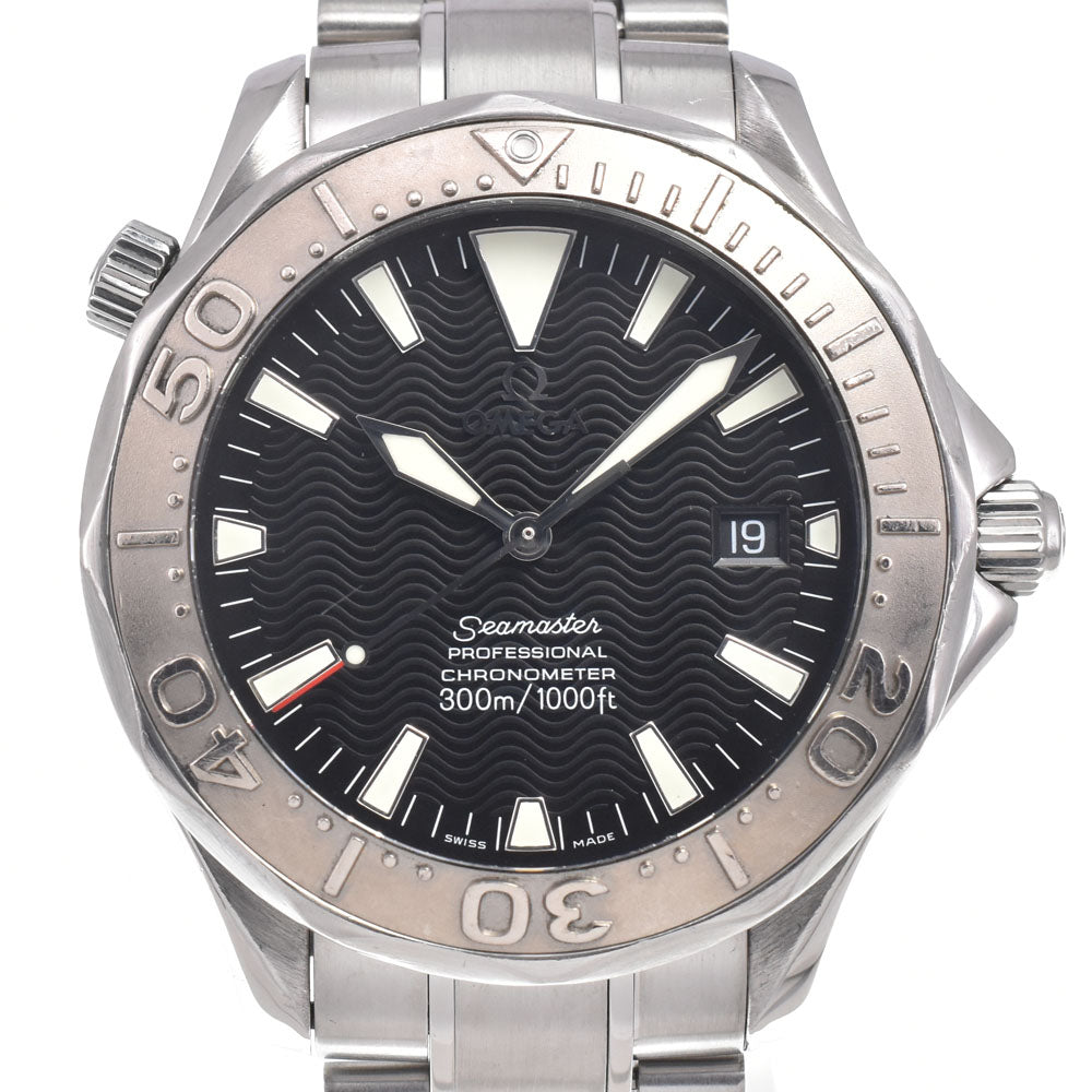 with paper OMEGA Seamaster 300M 2230.50 WG Bezel Date Chronometer black Dial Automatic Men's
 Watch I#150505