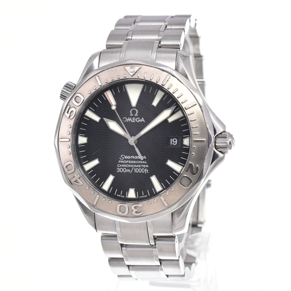 with paper OMEGA Seamaster 300M 2230.50 WG Bezel Date Chronometer black Dial Automatic Men's
 Watch I#150505