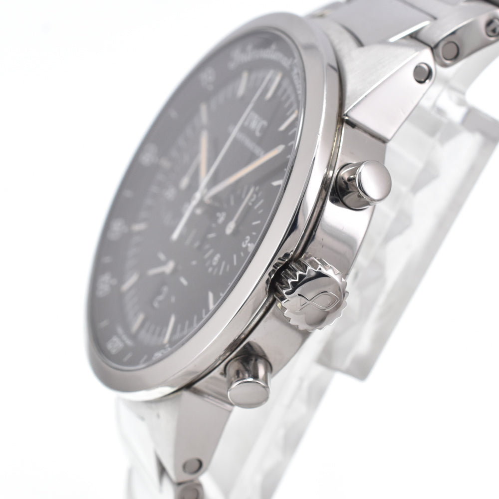 with paper IWC SCHAFFHAUSEN GST IW372702 Chronograph black Dial Quartz Men's
 Watch N#150506