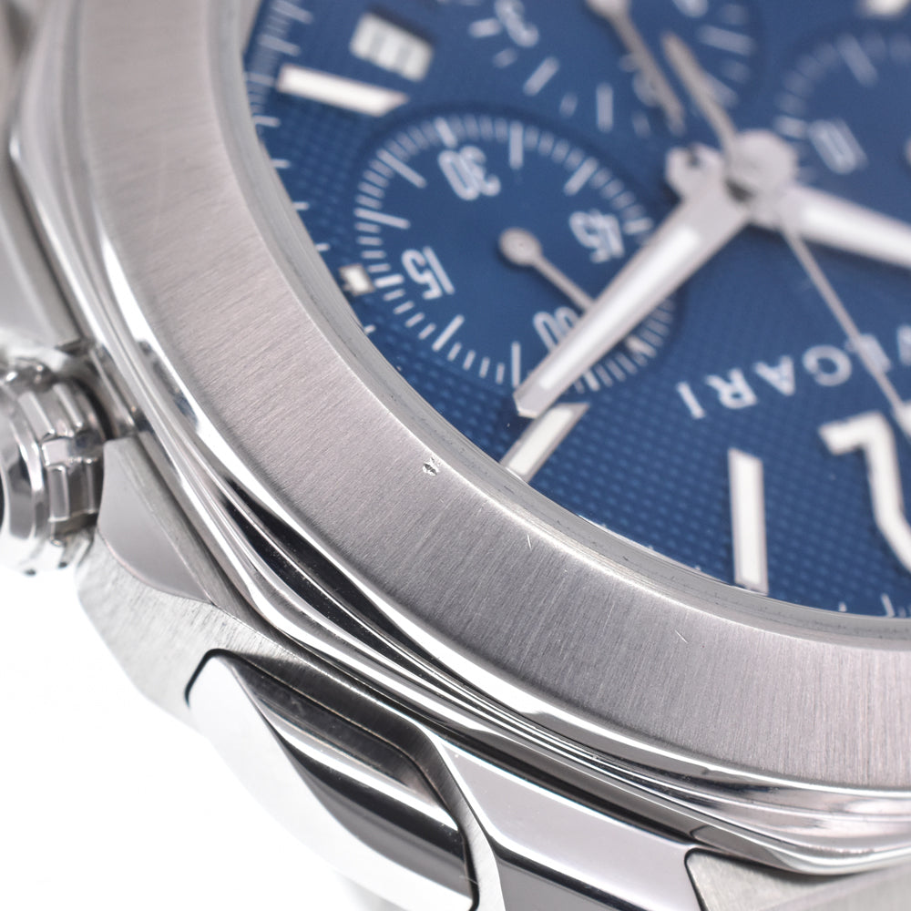 with paper BVLGARI Octoma OC42SCH Chronograph blue Dial Automatic Men's
 Watch K#150512