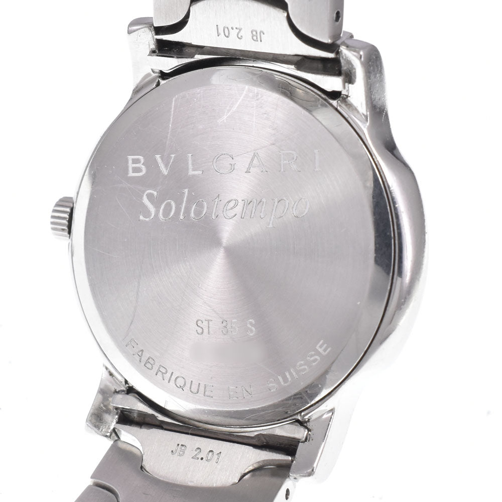 BVLGARI Solo tempo ST35S Date black Dial Quartz Men's
 Watch I#150516